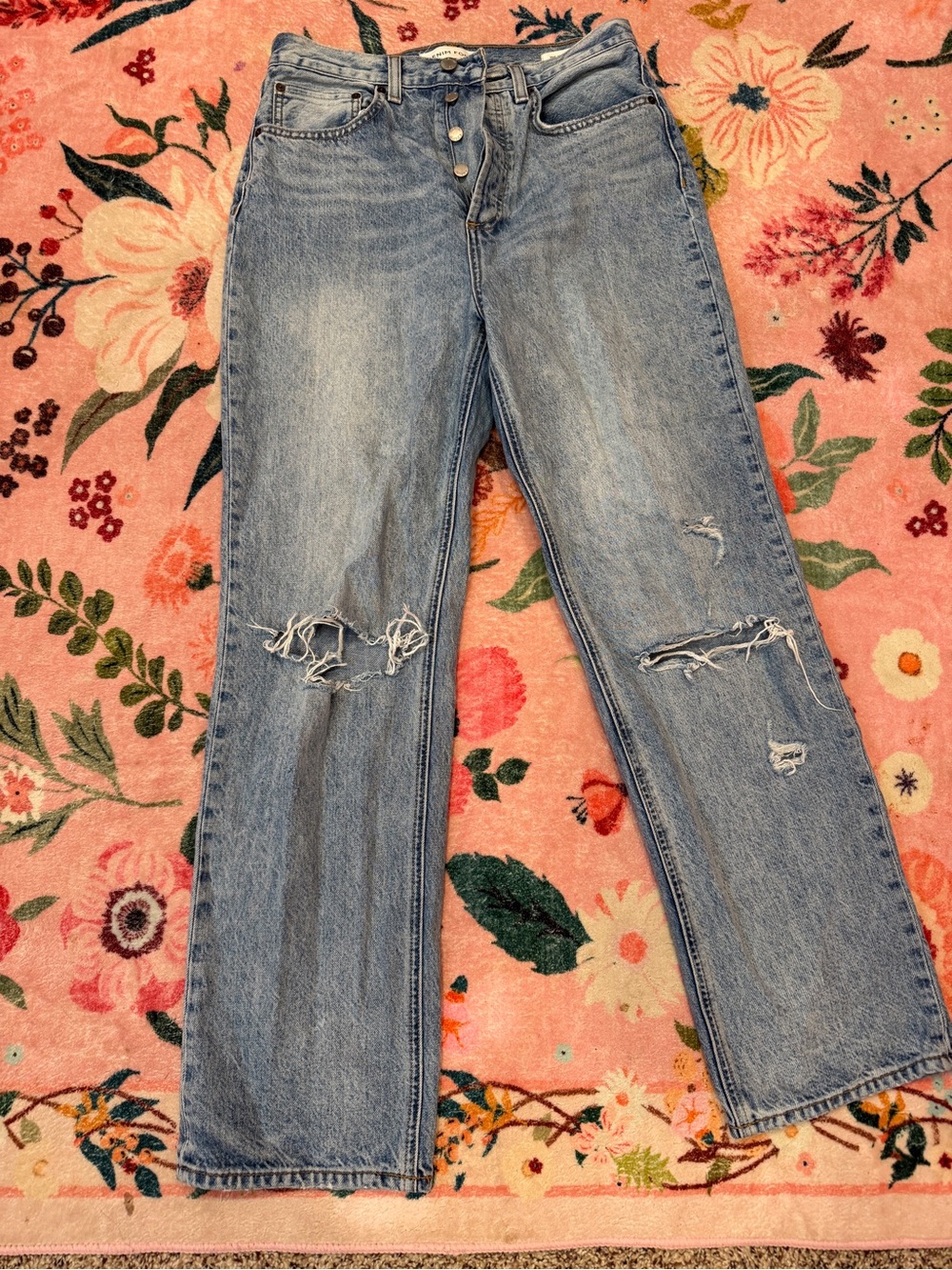 Denim forum Distressed Women's Jeans - Light Blue